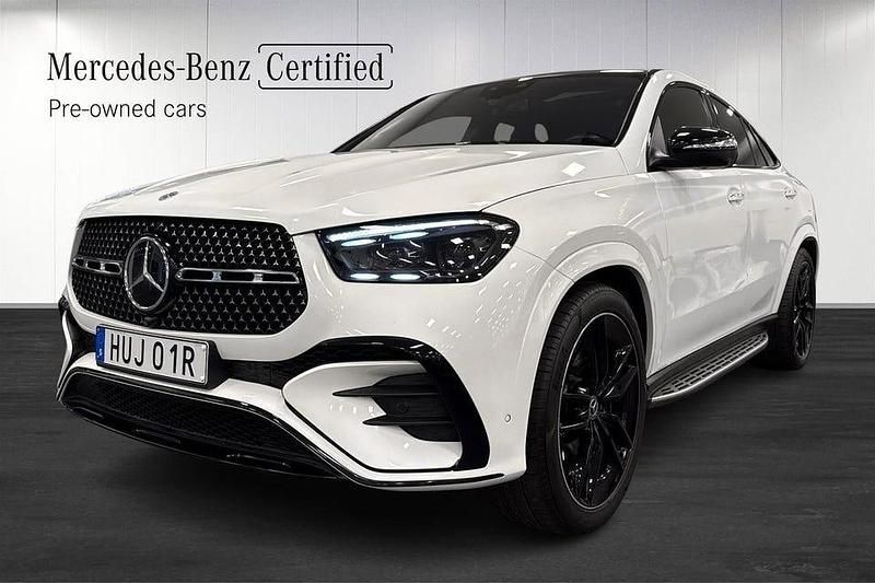 Vit Begagnad 2024 Mercedes GLE350 AMG Sportkupé | 969 000 kr - Bild 1/4