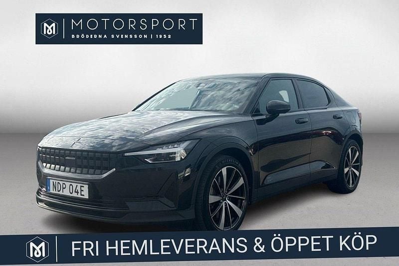 Svart Begagnad 2022 Polestar 2 Long Range Single Motor Halvkombi | 269 900 kr (Marknadspris) - Bild 1/3