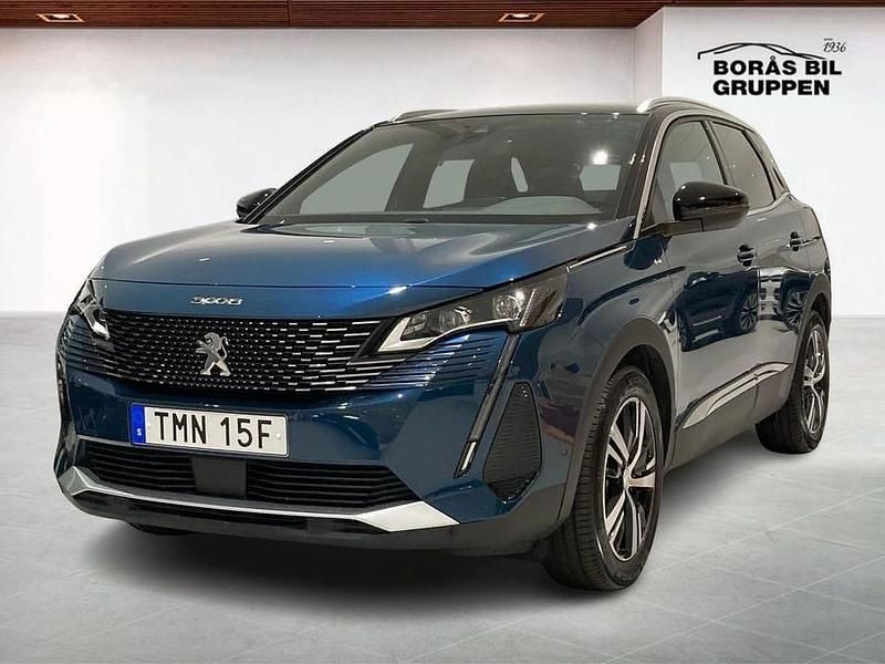 Blå Begagnad 2024 Peugeot 3008 GT SUV | 249 000 kr (Bra pris) - Bild 1/4