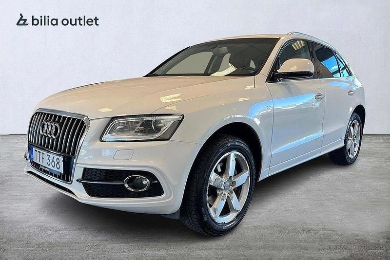 Vit Begagnad 2015 Audi Q5 S-Line SUV | 189 900 kr (Bra pris) - Bild 1/3
