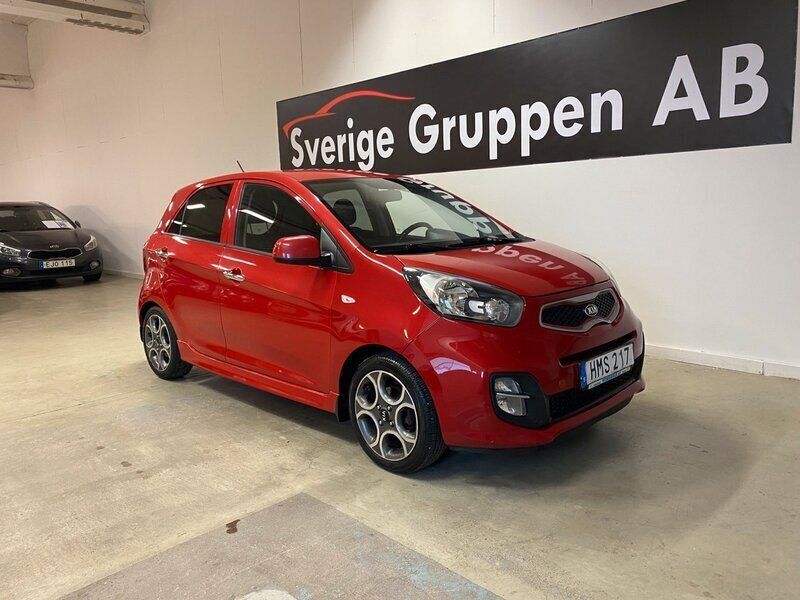 Röd Begagnad 2015 Kia Picanto Halvkombi | 54 900 kr (Marknadspris) - Bild 1/4
