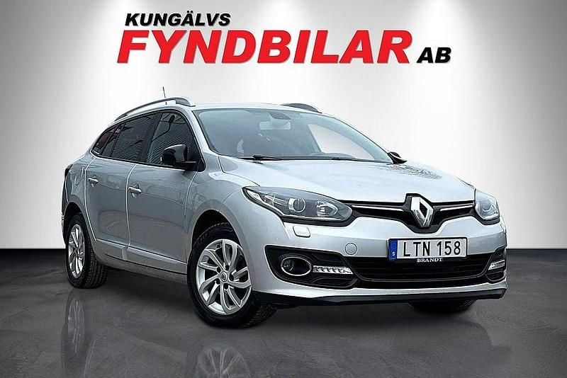 Silver Begagnad 2015 Renault Mégane GrandTour LIMITED Kombi | 79 900 kr (Dyr) - Bild 1/4