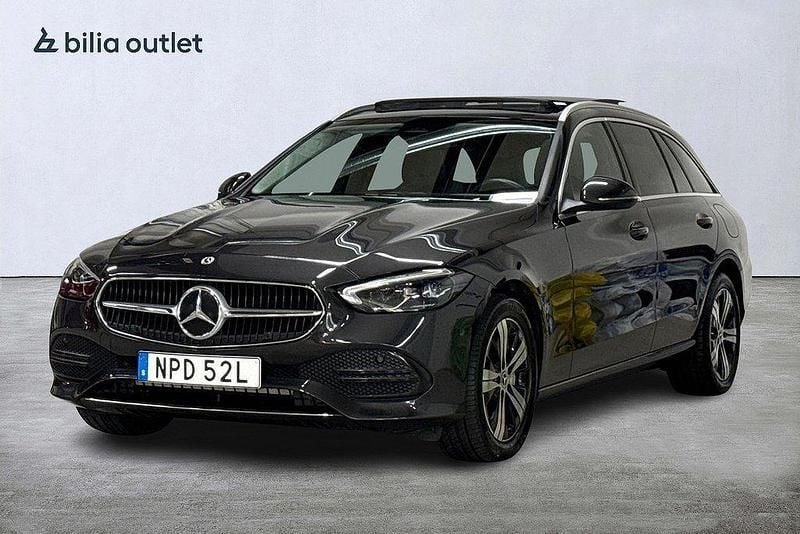 Grå Begagnad 2022 Mercedes C300e Avantgarde Kombi | 359 900 kr (Superpris) - Bild 1/3