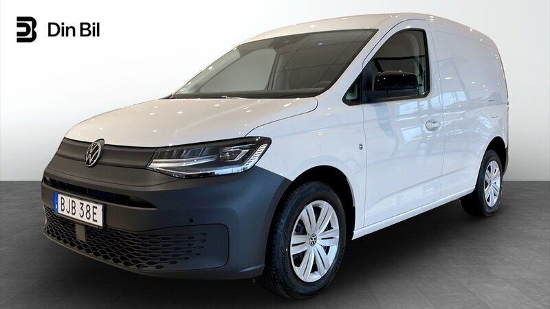 Vit (candyvit) Ny 2025 VW Caddy Minibuss | 416 375 kr (Marknadspris) - Bild 1/4