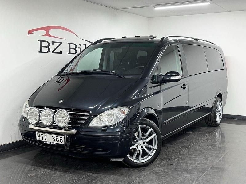 Svart Begagnad 2007 Mercedes Viano SE Minibuss | 144 900 kr (Marknadspris) - Bild 1/4