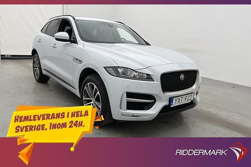 Vit Begagnad 2017 Jaguar F-Pace R-Sport SUV | 258 900 kr (Lite dyr) - Bild 1/3