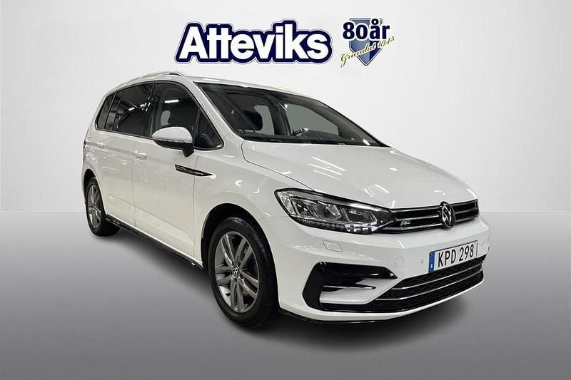 Begagnad VW Touran R-line 151 HK (111 kW) 2020 Vit Minibuss