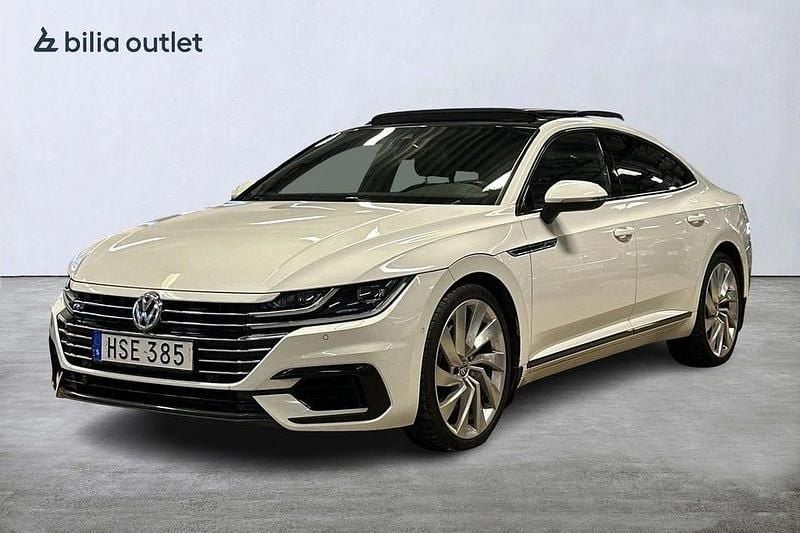 Vit Begagnad 2018 VW Arteon GTS Sedan | 249 900 kr (Marknadspris) - Bild 1/3