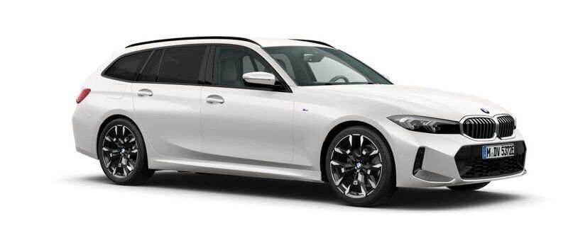 Vit (mineral white) Ny 2025 BMW 330e Comfort Edition Kombi | 674 100 kr (Bra pris) - Bild 1/3