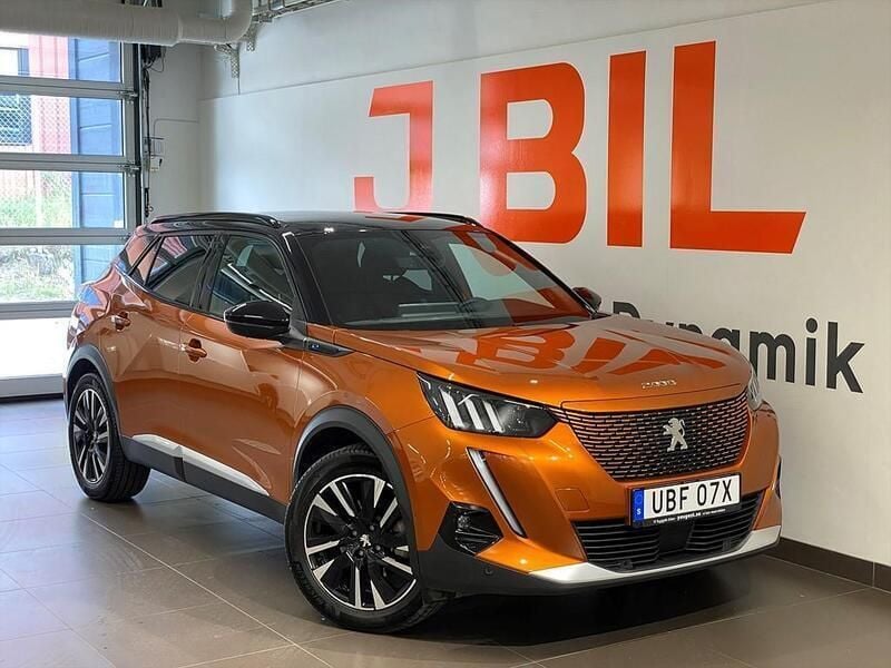Orange Begagnad 2022 Peugeot e-2008 GT SUV | 214 900 kr (Marknadspris) - Bild 1/4
