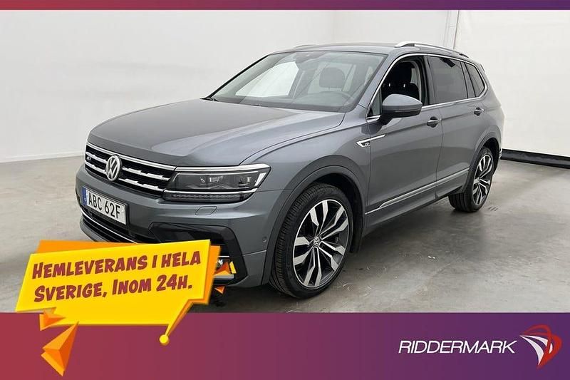 Mörkgrå Begagnad 2019 VW Tiguan Allspace R-line SUV | 324 800 kr (Lite dyr) - Bild 1/3
