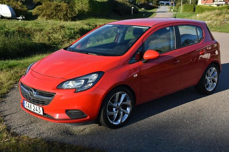 Röd Begagnad 2019 Opel Corsa Enjoy Halvkombi | 110 000 kr (Marknadspris) - Bild 1/3