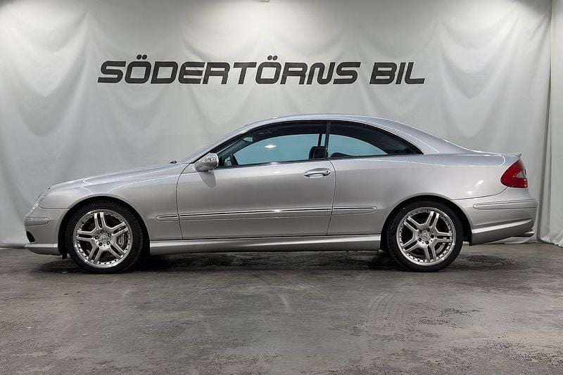 Begagnad Mercedes CLK55 AMG AMG 368 HK (270 kW) 2003 Silver Sportkupé