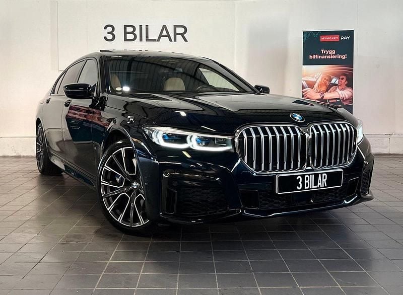 Svart Begagnad 2020 BMW 750L Executive Sedan | 1 199 900 kr - Bild 1/4