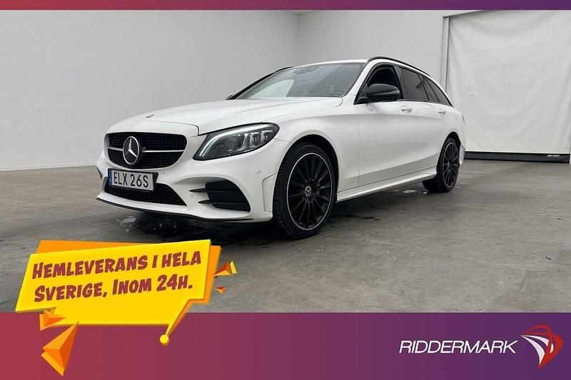 Vit Begagnad 2021 Mercedes C220 AMG Kombi | 284 800 kr (Superpris) - Bild 1/3