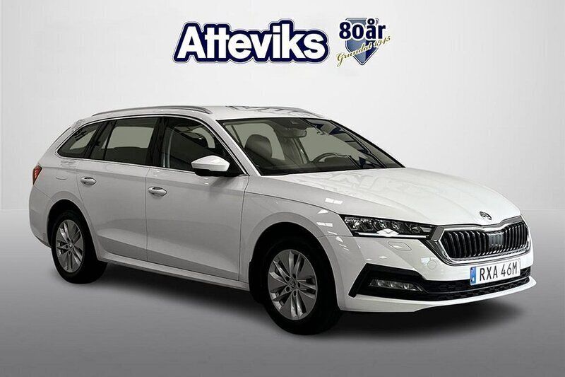 Vit Begagnad 2023 Skoda Octavia G-TEC Ambition Kombi | 319 900 kr (Dyr) - Bild 1/4