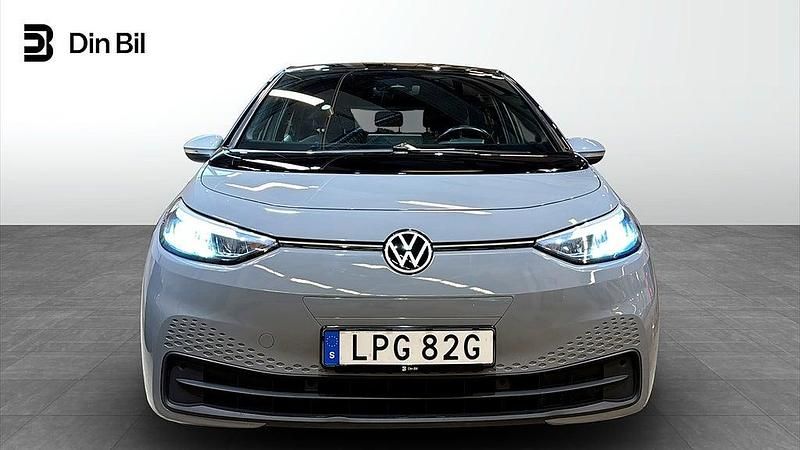 Begagnad VW ID.3 Pro Performance 150 kW (204 HK) 2021 Moonstone grey/black Halvkombi