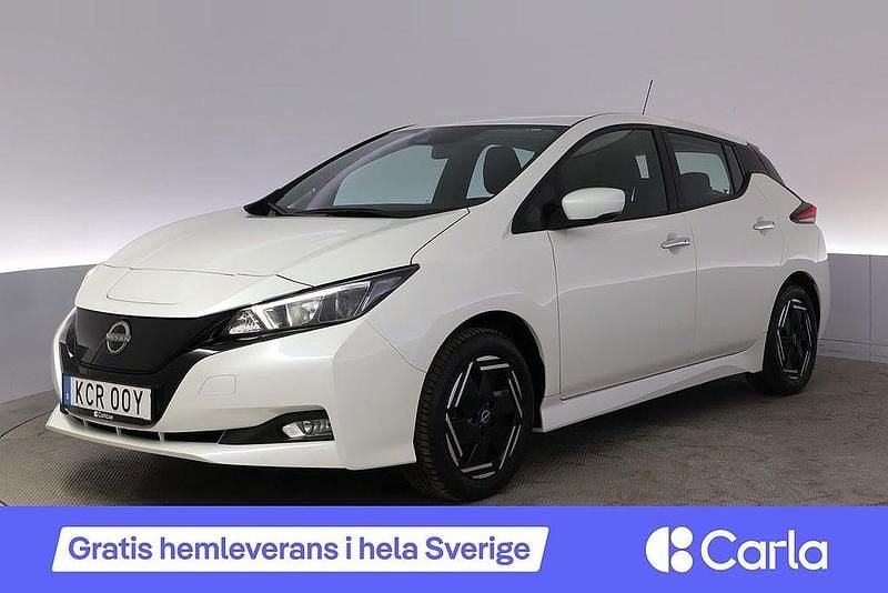 Vit Begagnad 2022 Nissan Leaf Acenta Halvkombi | 181 900 kr (Bra pris) - Bild 1/4