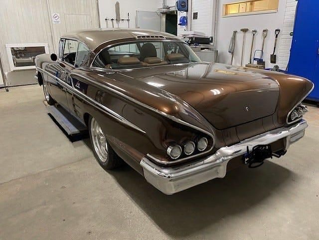 Begagnad Chevrolet Impala 430 HK (316 kW) 1958 Tvåfärgad; kopparbrun/ljus champagne