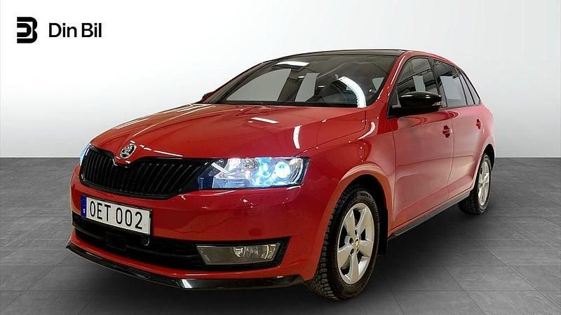 Röd Begagnad 2016 Skoda Rapid Monte Carlo Halvkombi | 114 900 kr (Marknadspris) - Bild 1/4