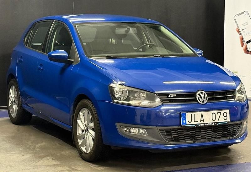 Begagnad VW Polo R-line 86 HK (63 kW) 2010 Blå Halvkombi