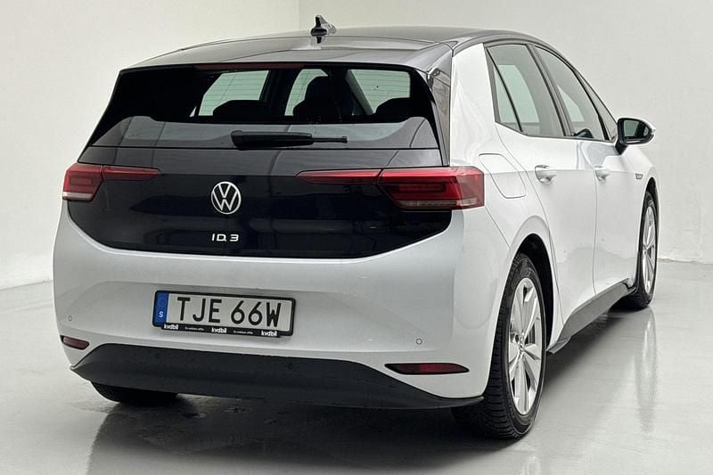 Begagnad VW ID.3 Life 150 kW (204 HK) 2021 Vit Halvkombi