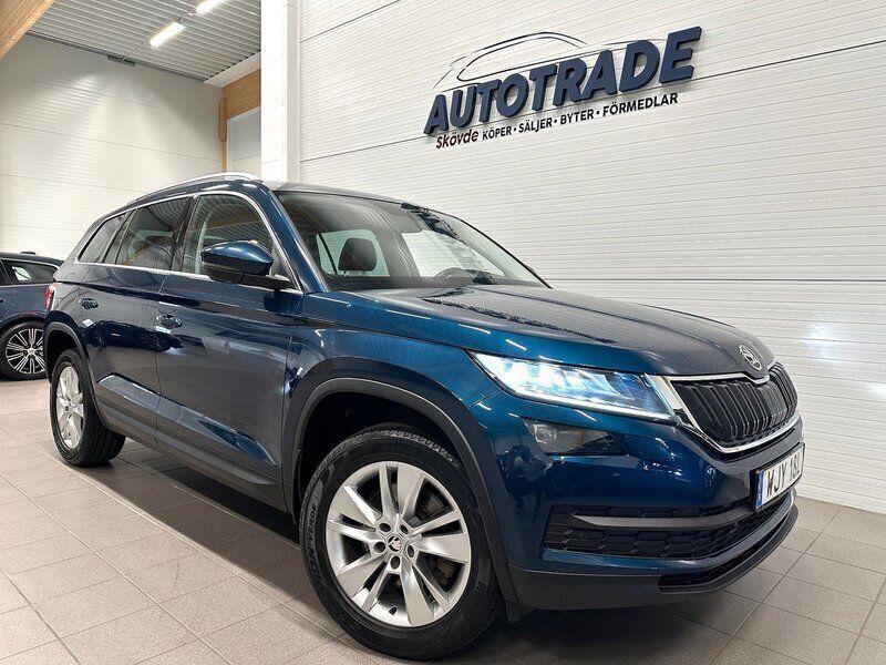 Blå Begagnad 2019 Skoda Kodiaq Business Line SUV | 279 900 kr (Marknadspris) - Bild 1/4