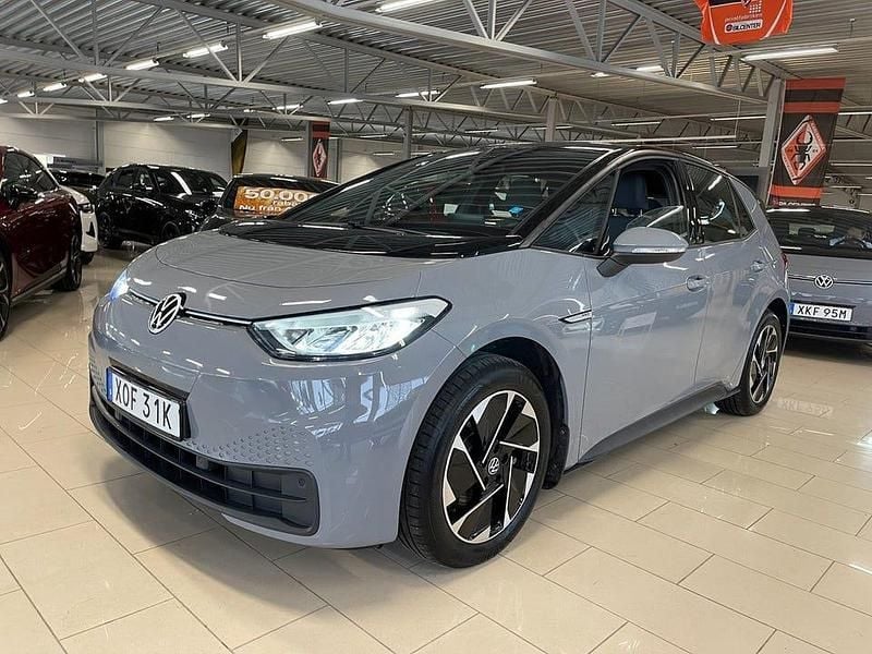 Begagnad VW ID.3 Pro Performance 150 kW (204 HK) 2023 Grå Halvkombi