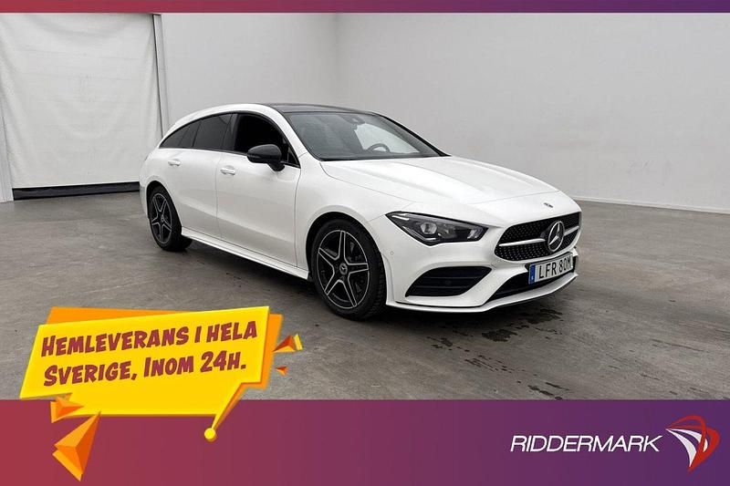 Vit Begagnad 2020 Mercedes CLA200 Shooting Brake AMG Kombi | 309 800 kr (Lite dyr) - Bild 1/3