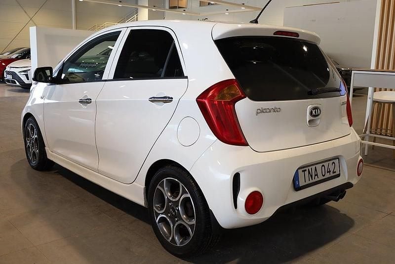 Begagnad Kia Picanto 67 HK (49 kW) 2015 Vit Halvkombi