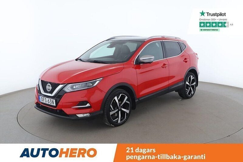 Röd Begagnad 2019 Nissan Qashqai Tekna SUV | 180 000 kr (Marknadspris) - Bild 1/4