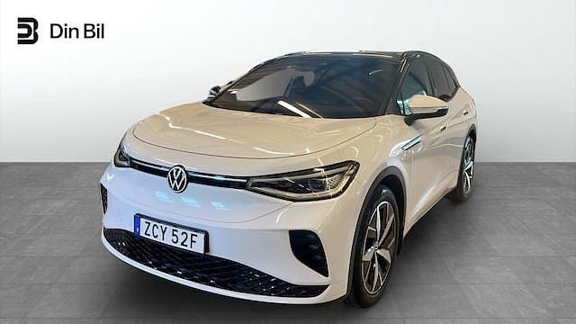 Vit (glacier white metallic bl) Begagnad 2021 VW ID.4 GTX SUV | 379 900 kr (Superpris) - Bild 1/4