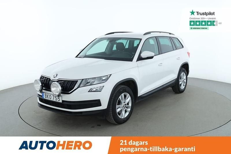 Vit Begagnad 2020 Skoda Kodiaq Ambition SUV | 235 000 kr (Bra pris) - Bild 1/4