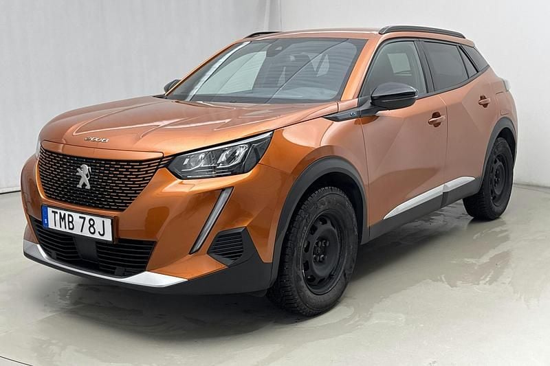 Begagnad Peugeot e-2008 100 kW (136 HK) 2022 Orange SUV
