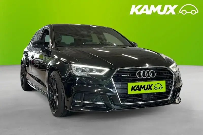 Svart Begagnad 2018 Audi A3 Halvkombi | 234 900 kr (Marknadspris) - Bild 1/4