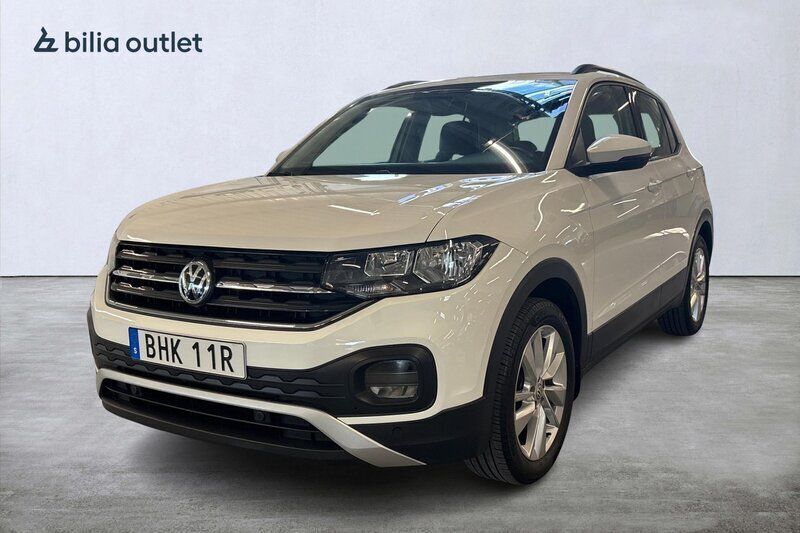Vit Begagnad 2020 VW T-Cross SUV | 164 900 kr (Marknadspris) - Bild 1/3