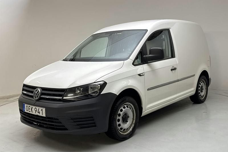 Vit Begagnad 2017 VW Caddy Minibuss | 90 000 kr (Bra pris) - Bild 1/4