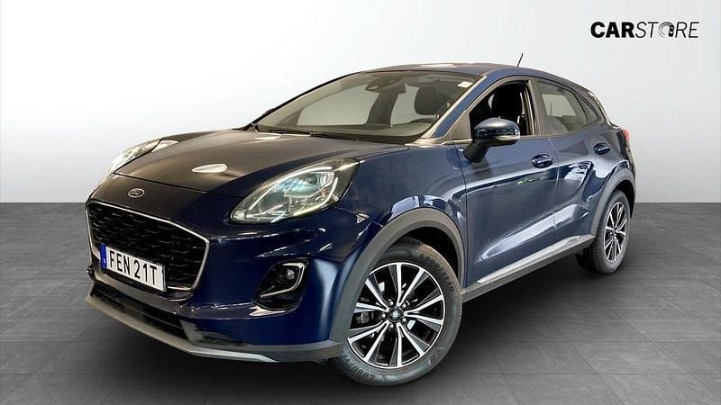 Blå Begagnad 2022 Ford Puma Gen-E Halvkombi | 184 900 kr (Bra pris) - Bild 1/4