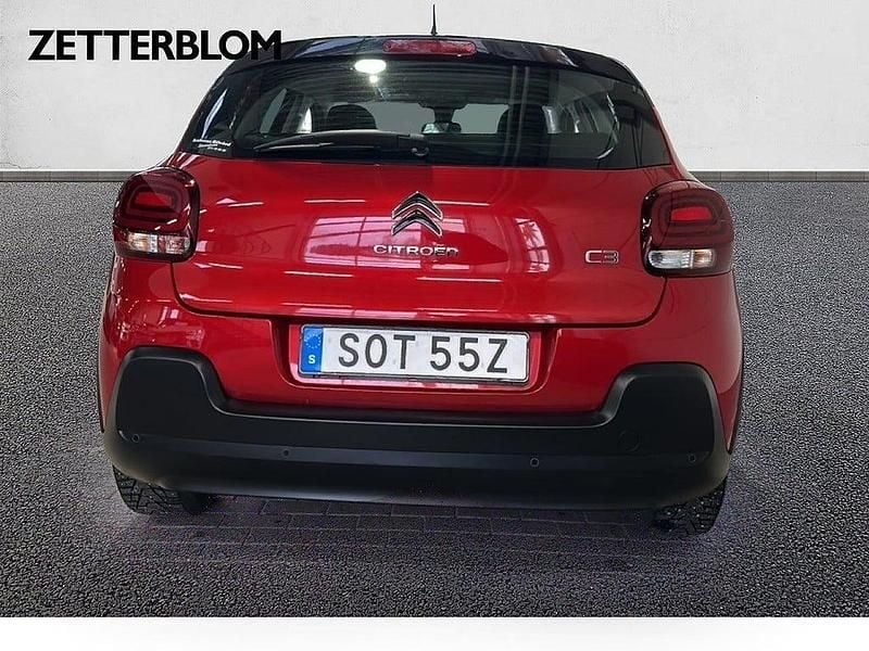 Begagnad Citroën C3 Feel 110 HK (80 kW) 2021 Röd Halvkombi