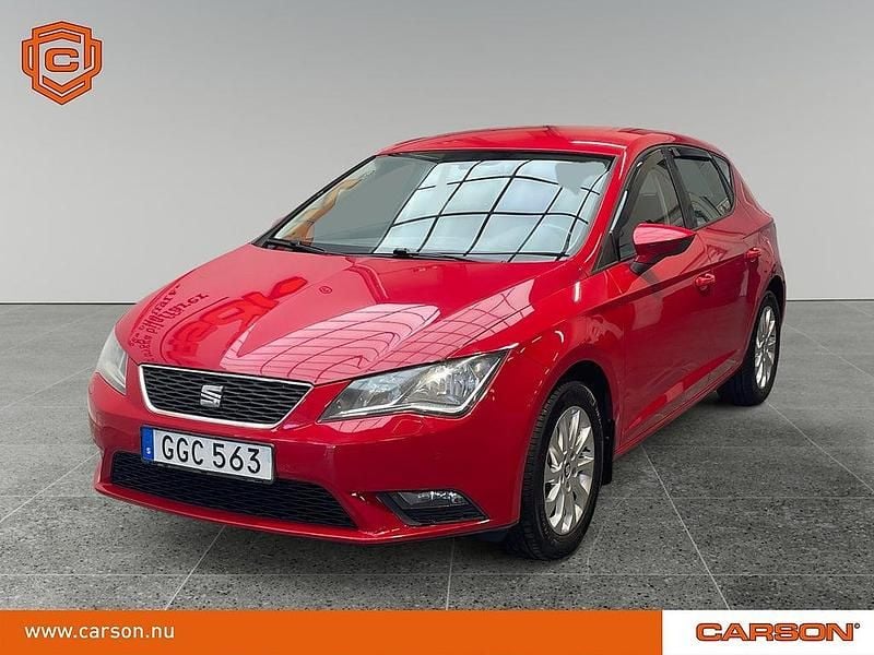 Röd Begagnad 2014 Seat Leon Style Halvkombi | 84 900 kr (Marknadspris) - Bild 1/3