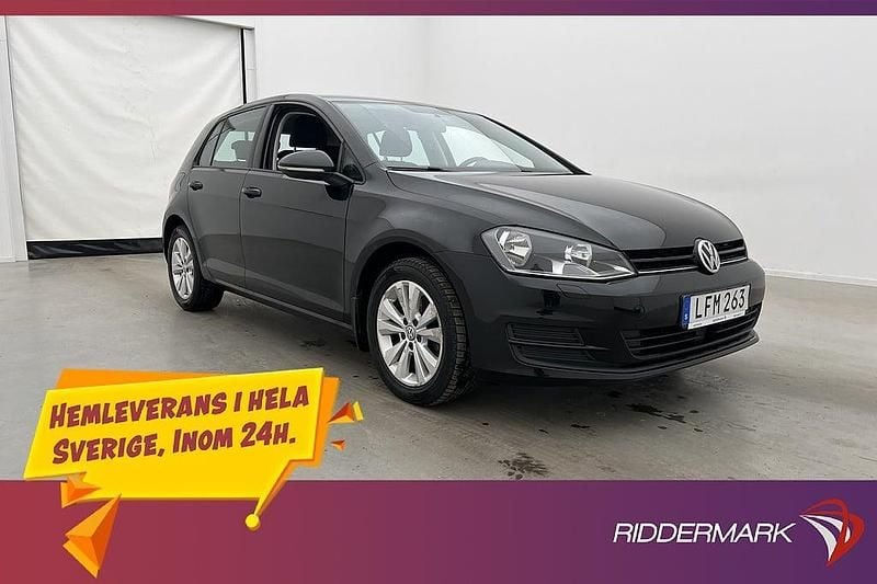 Svart Begagnad 2015 VW Golf VII Halvkombi | 77 800 kr (Marknadspris) - Bild 1/3
