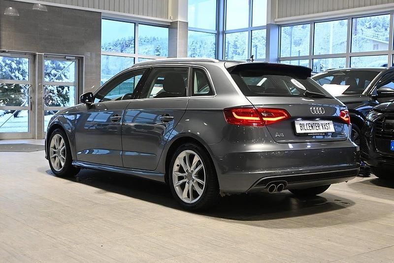 Begagnad Audi A3 Sportback S-Line 110 HK (80 kW) 2015 Grå Halvkombi