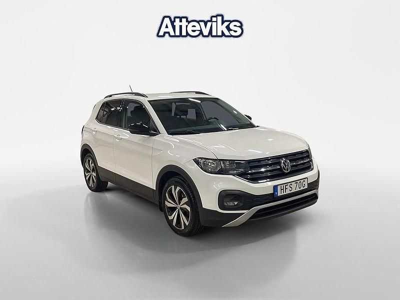 Vit Begagnad 2019 VW T-Cross SUV | 149 500 kr (Marknadspris) - Bild 1/4