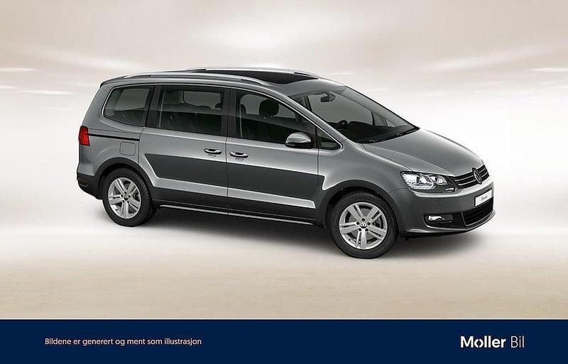 Begagnad VW Sharan 150 HK (110 kW) 2017 Indiumgrå metallic Minibuss