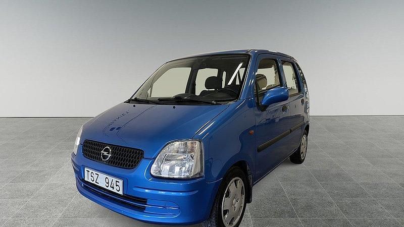 Blå Begagnad 2002 Opel Agila Halvkombi | 19 900 kr (Marknadspris) - Bild 1/4