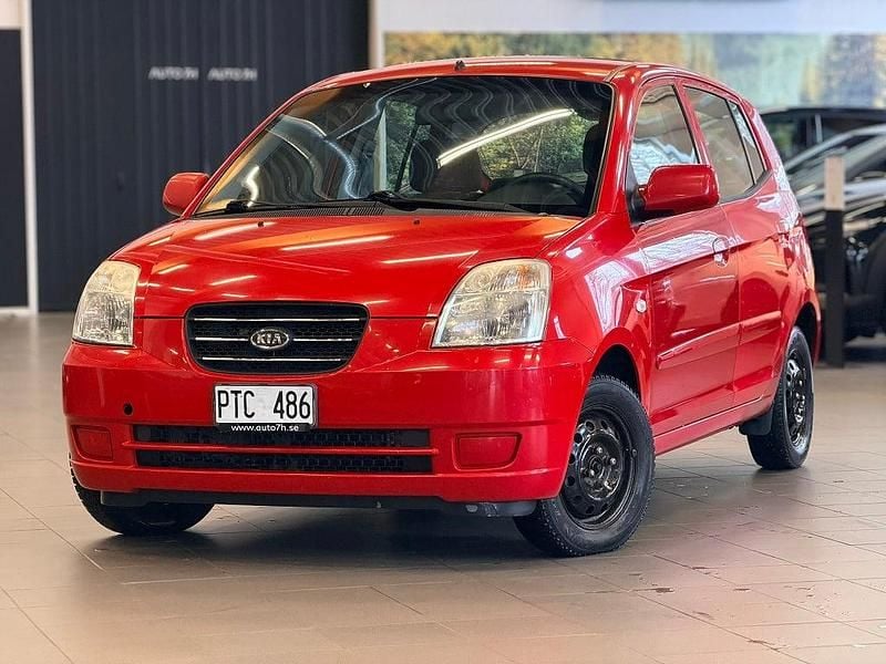 Begagnad Kia Picanto EX 61 HK (44 kW) 2007 Röd Halvkombi