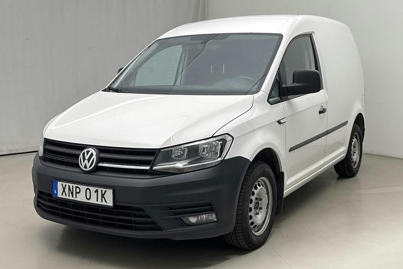 Vit Begagnad 2020 VW Caddy Minibuss | 130 000 kr - Bild 1/4