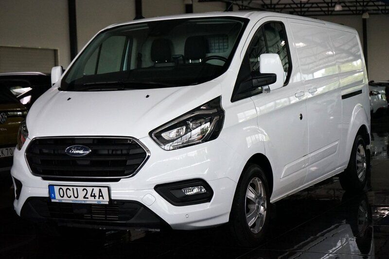 Vit Begagnad 2021 Ford Transit Custom Van | 174 500 kr - Bild 1/4