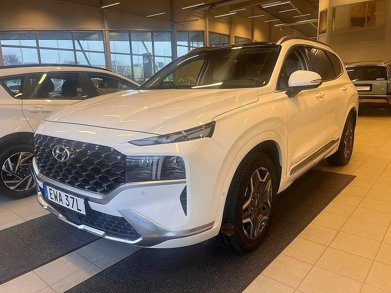 Vit Begagnad 2023 Hyundai Santa Fe Advanced SUV | 498 000 kr (Marknadspris) - Bild 1/4