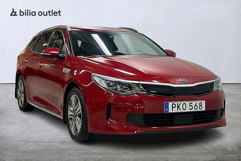 Begagnad Kia Optima Hybrid Sport 2018 Röd Sedan